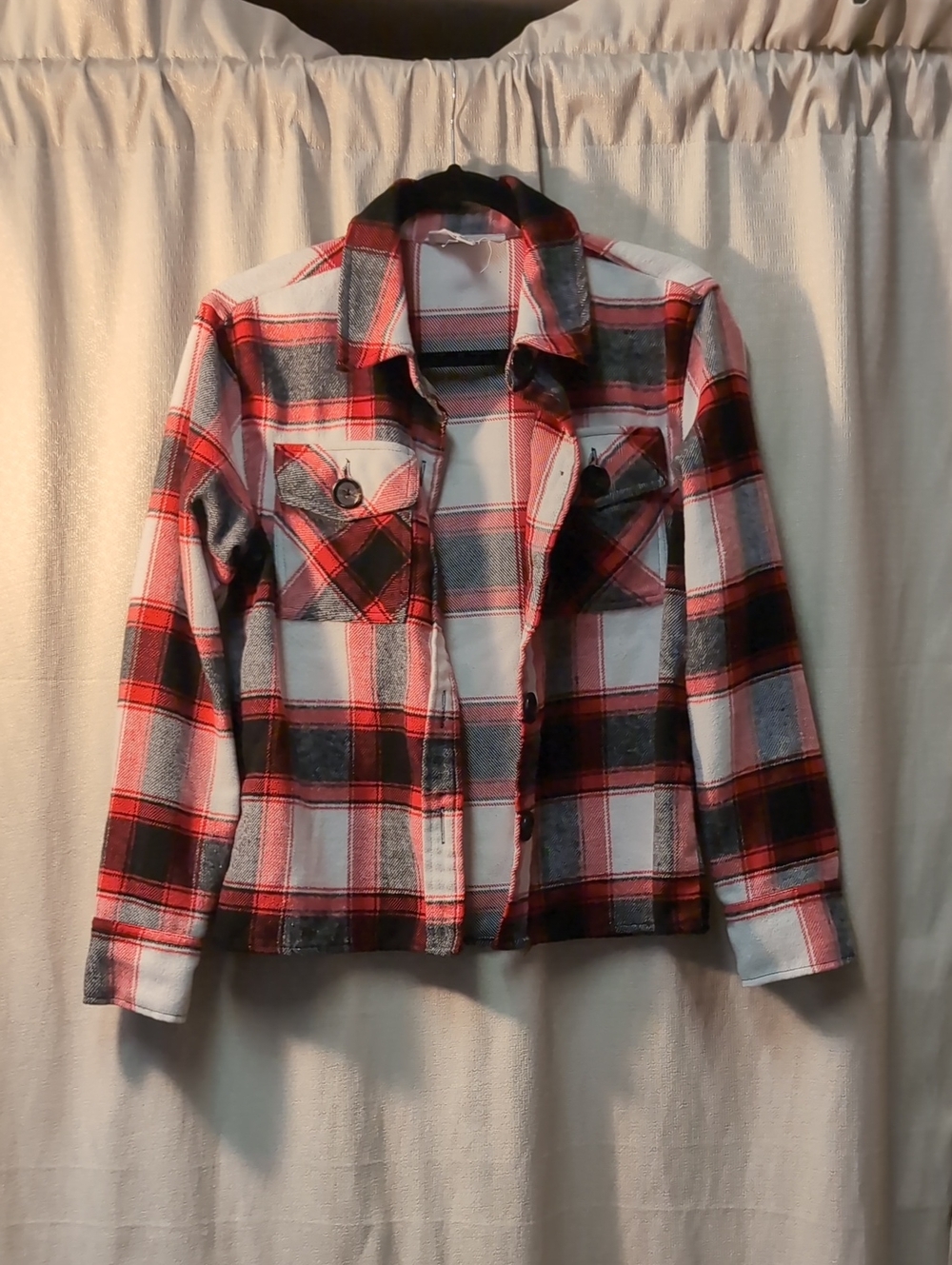 BB Dakota by Steve Madden | Plaid Cropped Flannel Shacket Jacket
